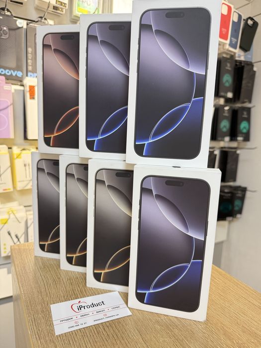 NEW iPhone 16 Pro Max 256Gb NeverLock Європа! Фізичні Sim!