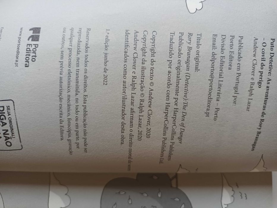 "Puto Detetive - O Covil do Perigo" por Andrew Clover e Ralph Lazar