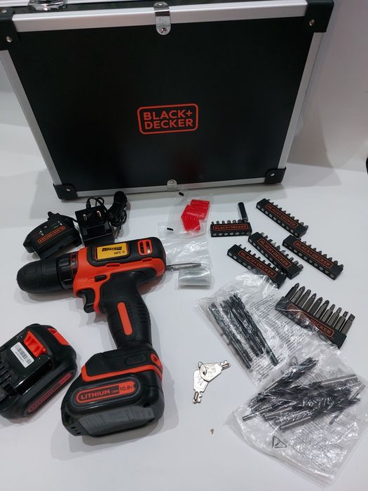 Wkrętarka akumulatorowa Black+Decker BDCDD12BAFC-QW 10,8 V