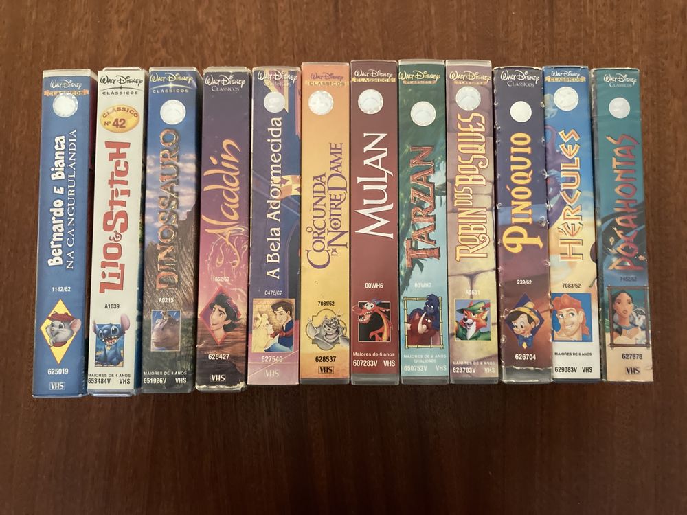 Cassetes VHS Walt Disney Classicos