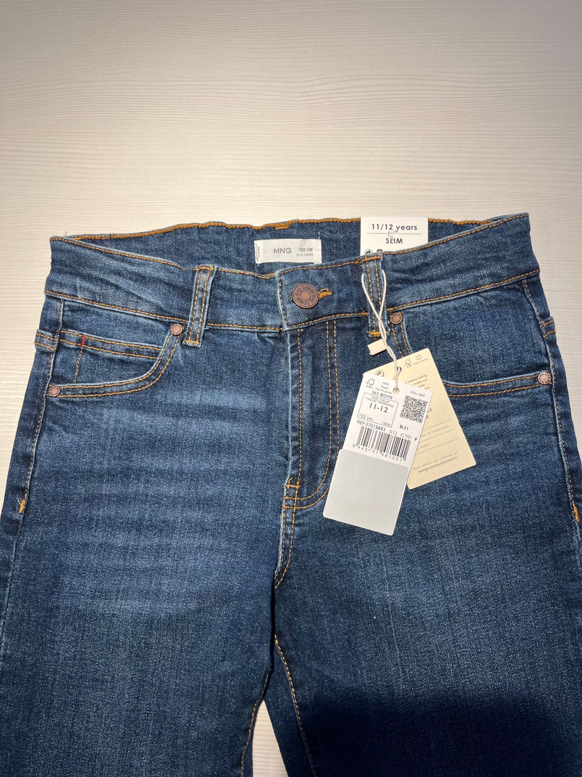 MANGO BOYS nowe jeansy slim 11/12 lat 152