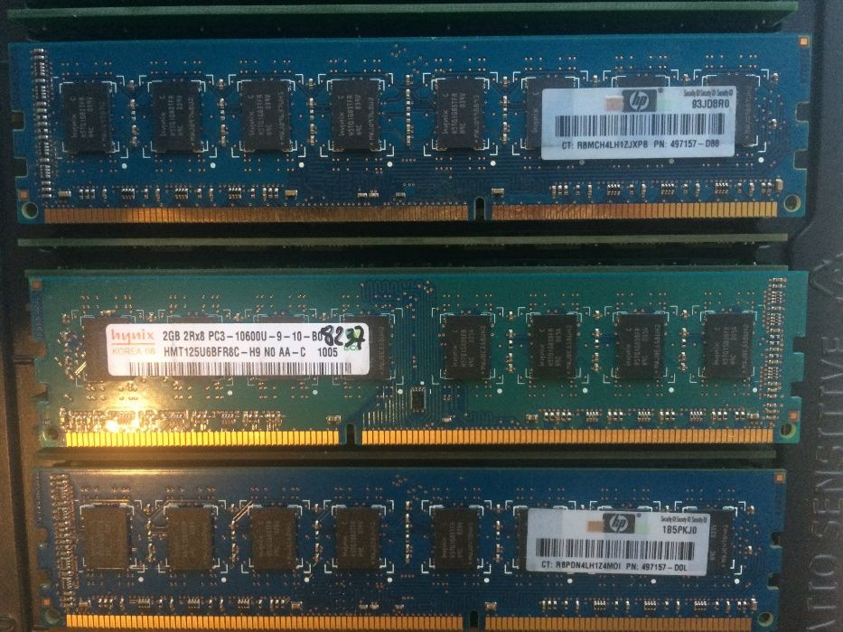 DDR3 2GB HYNIX, Kingston, Samsung 1066/1333/1600 MHz - Intel/AMD