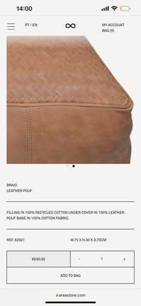 Puff Pouf area leather