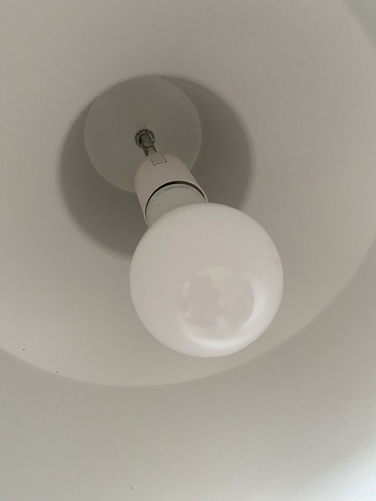 Lampy wiszące biało - miedziane 12 szt.