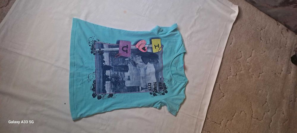 8 bluzek na lato 146-152 koń konie