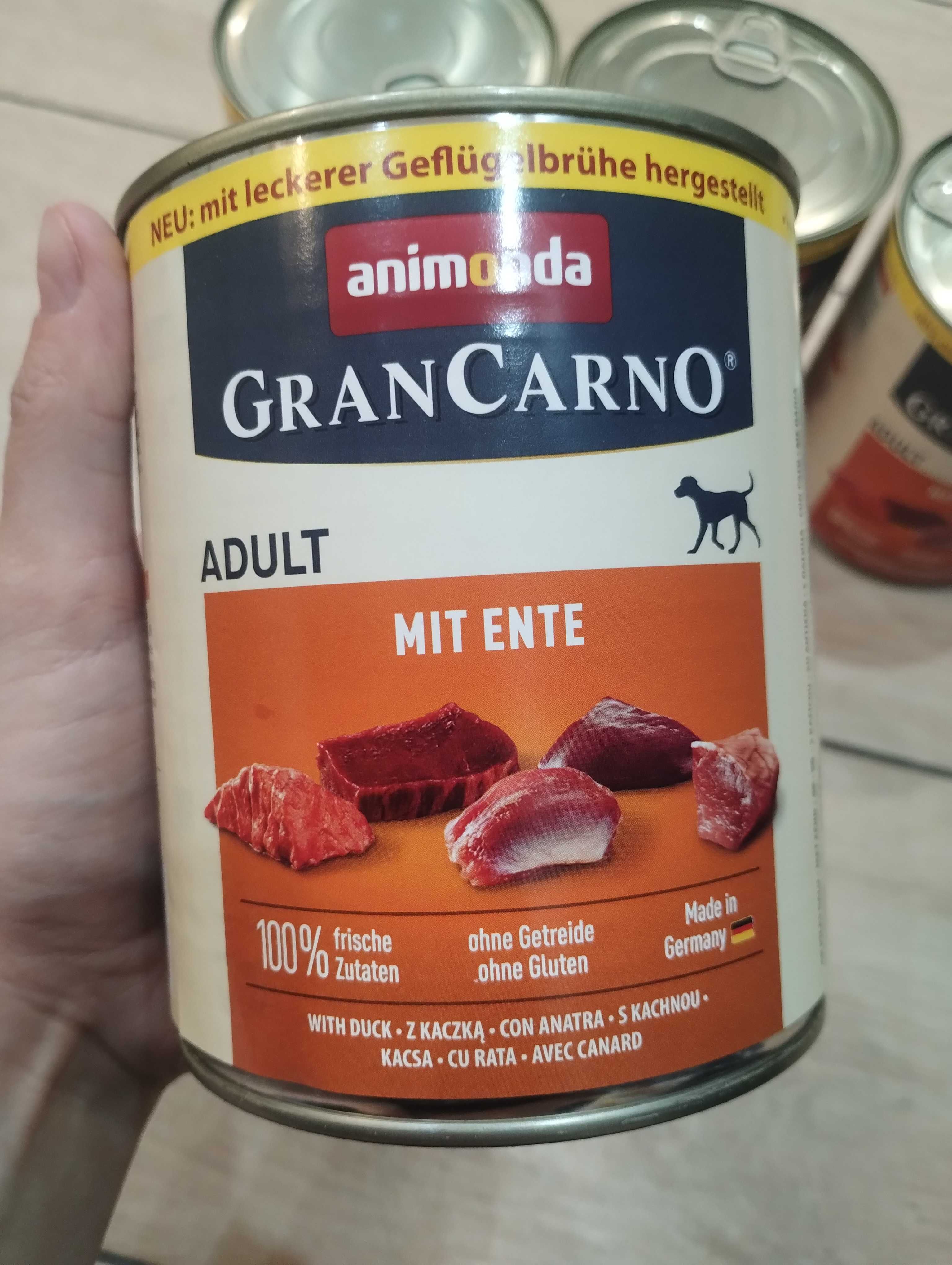 Karma dla psów GranCarno animonda z kaczką 800g puszka