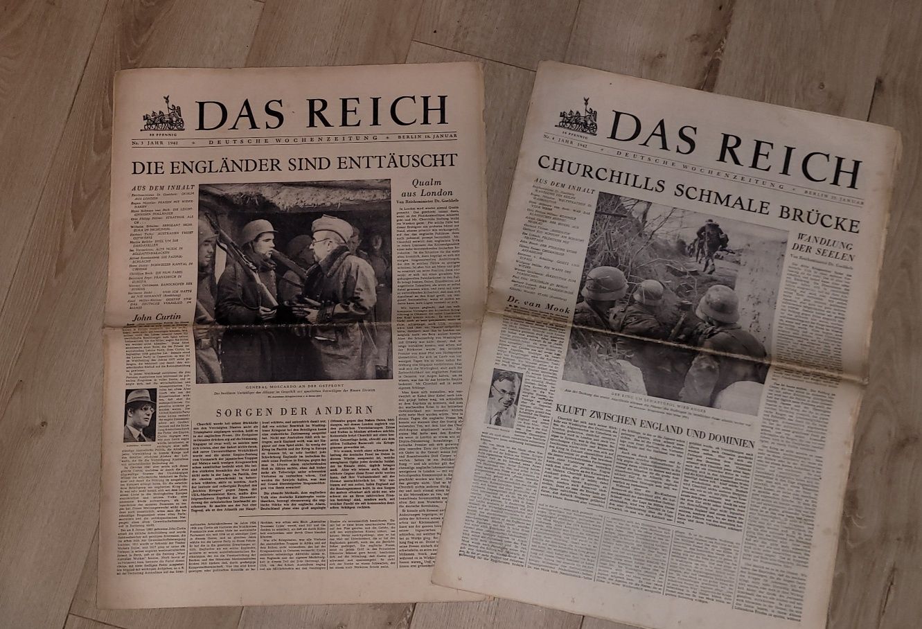 2 tygodniki z czasów wojny DAS REICH niemieckie
