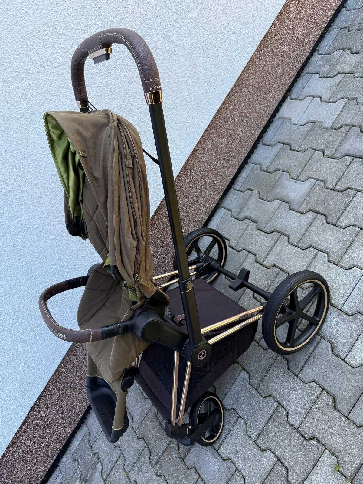 Cybex Priam 2.0 gondola + spacerówka + dodatki