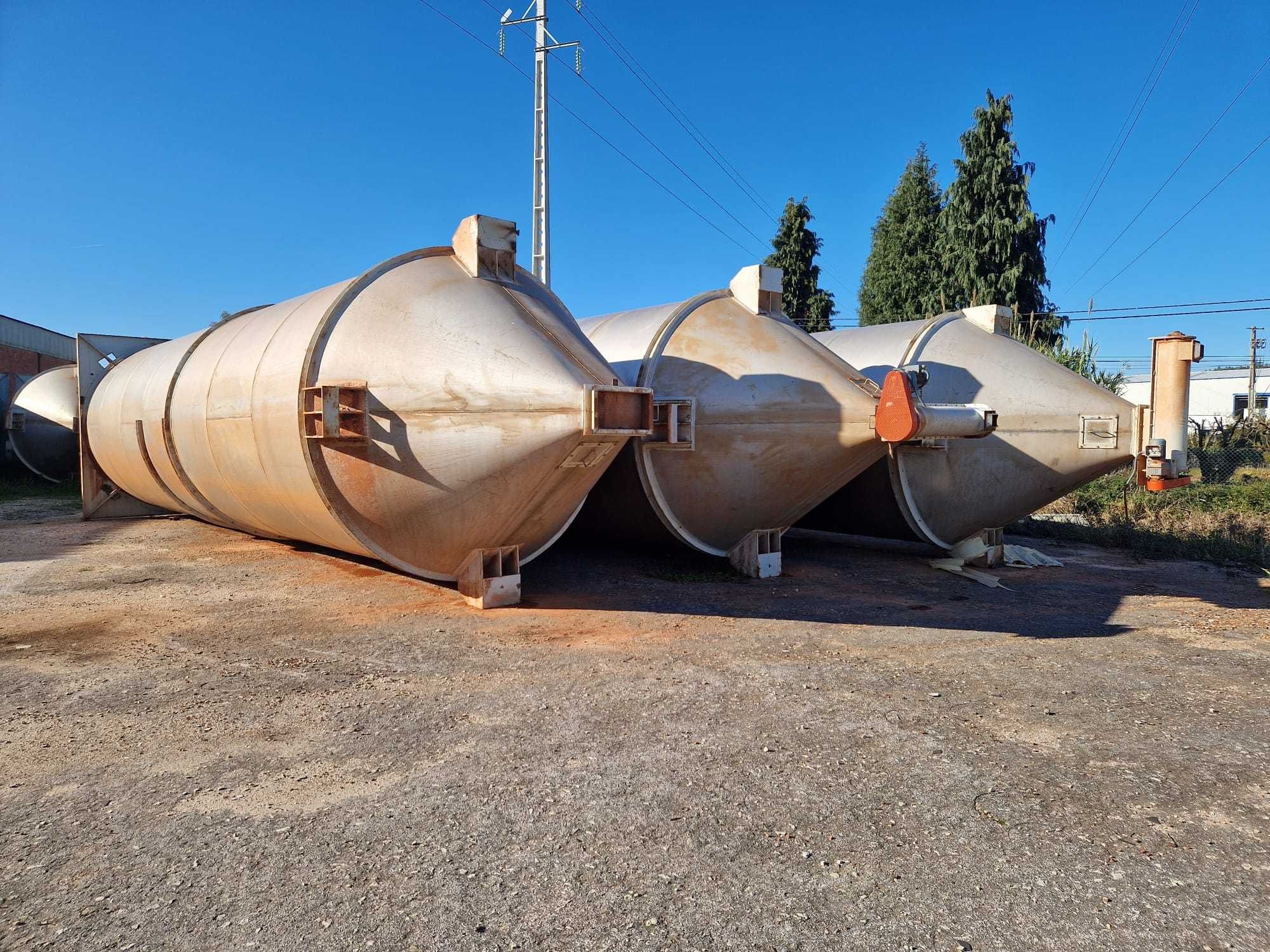 Silos de Inox com 75m3 com Nora de alcatruzes