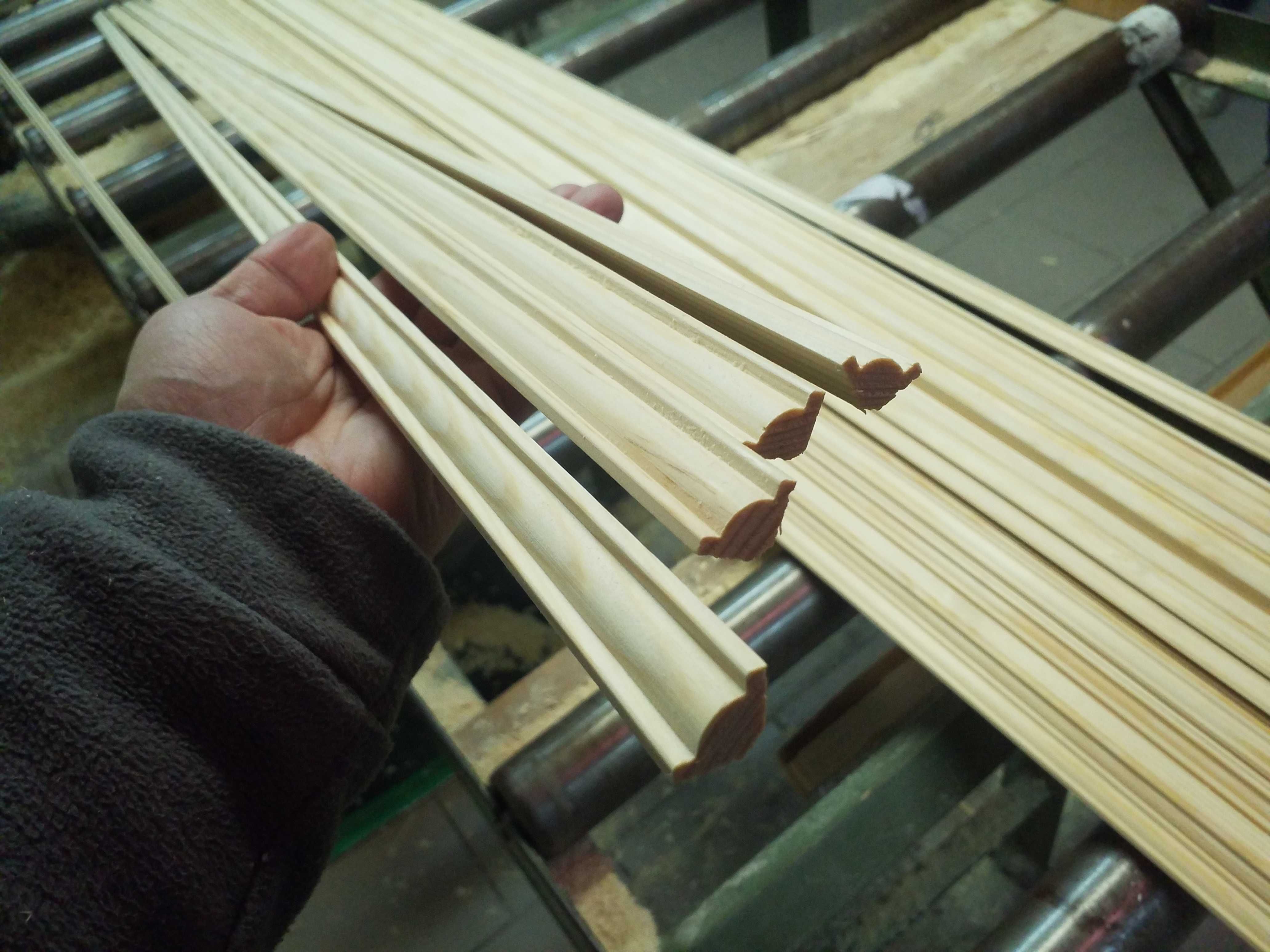 Ćwierćwałek 15x15 mm wypukły ozdobny drewniany listwa ozdobna