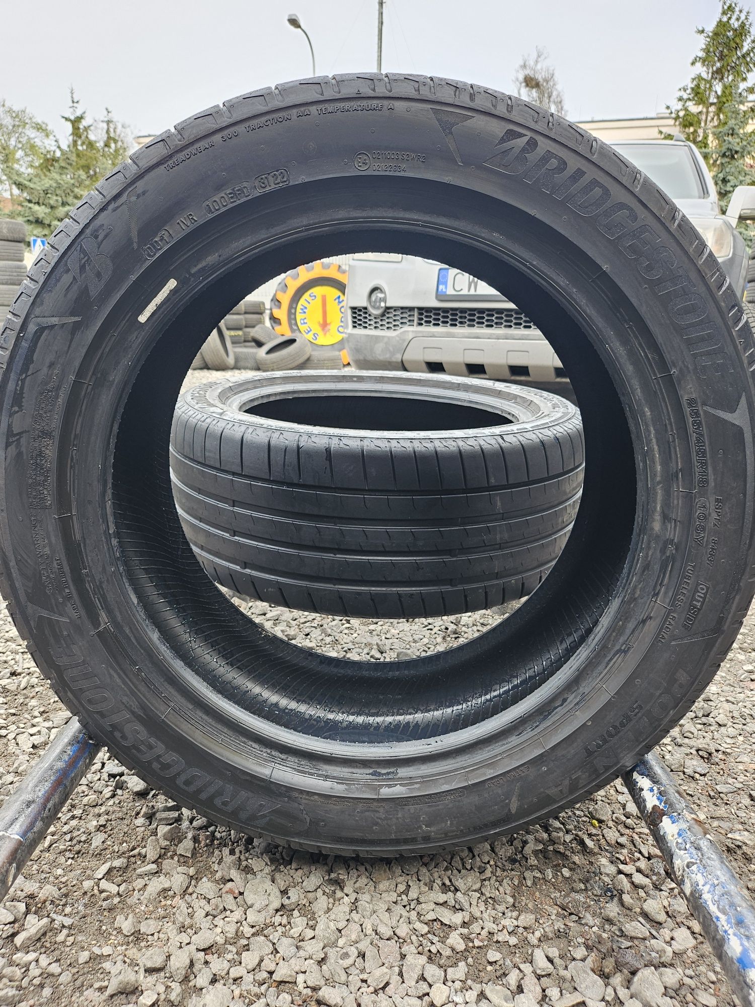 Opony letnie 255/45/18 Bridgestone 2022r!Montaż Gratis!Wysyłka 20zł!