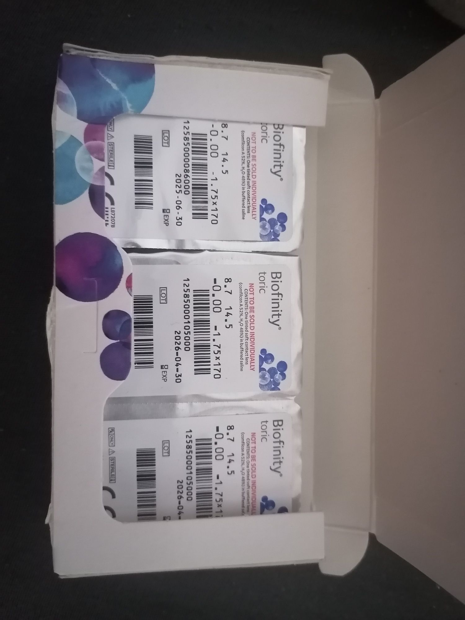 Soczewki biofinity toric CooperVision