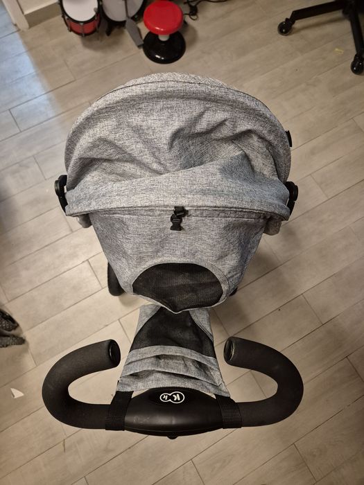 Triciclo Kinderkraft AVEO Cinza – Evolutivo 9m aos 5 anos + Capa chuva