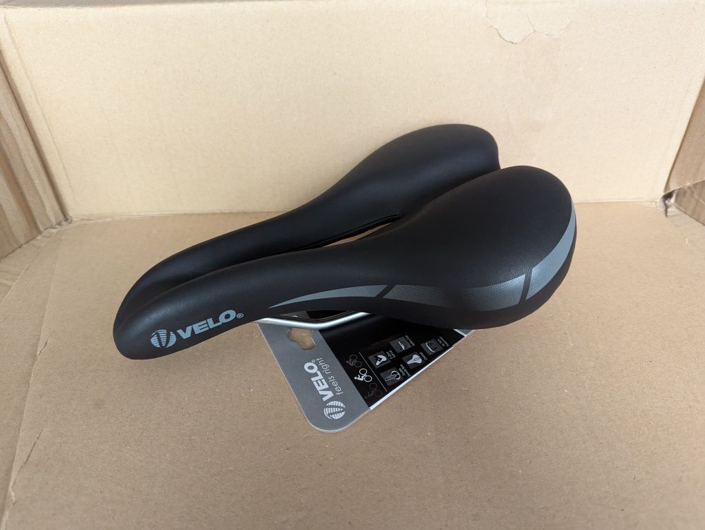 Velo Wide Channel 270x175mm siodełko rowerowe, męskie