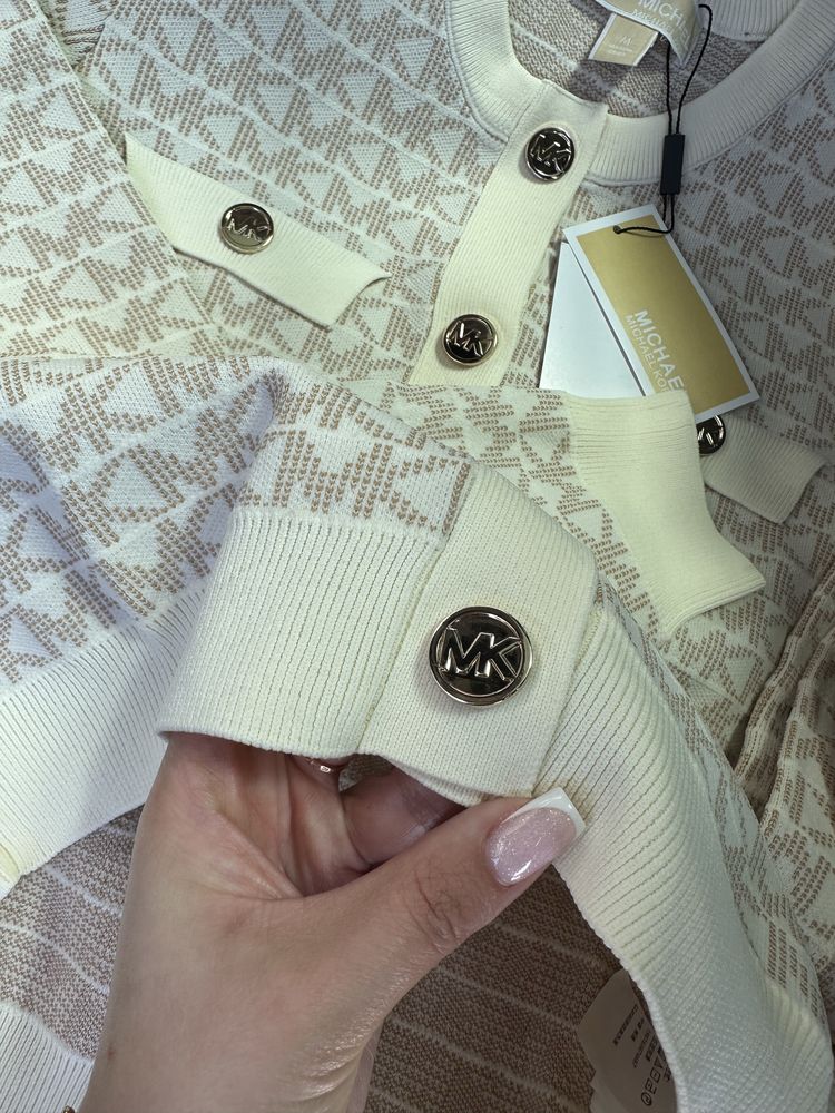 Кардиган Michael Kors, ОРИГІНАЛ, беж/чорний, комплект