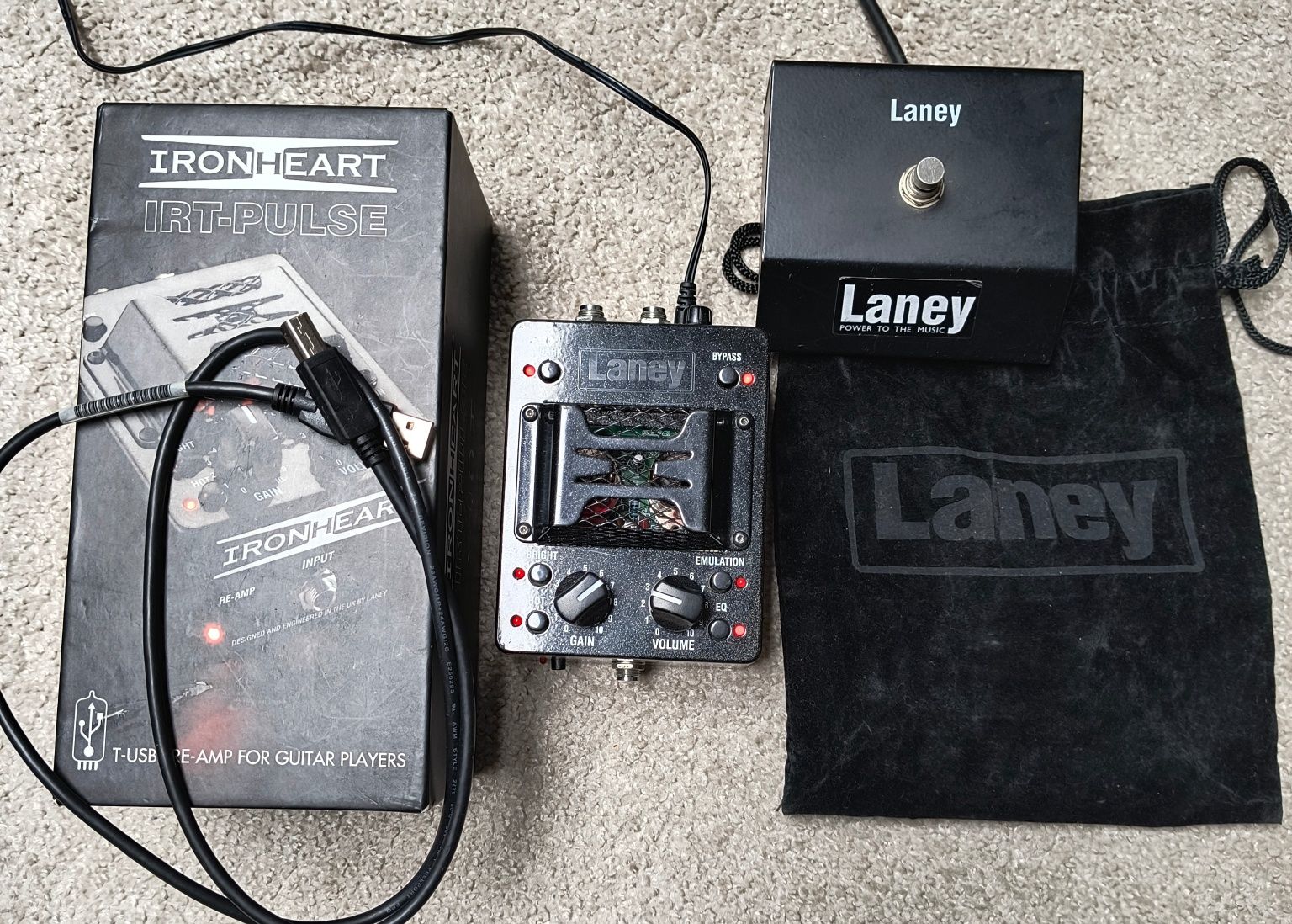 Interface gitarowy ,preamp lampowy Laney Iron heart