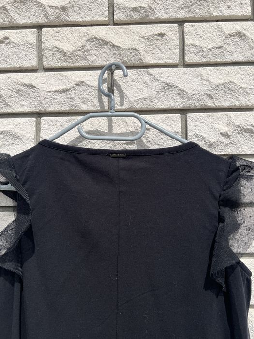 Czarna sukienka z długim rękawem i wycięciami,  Liu•Jo Milano rozm. M