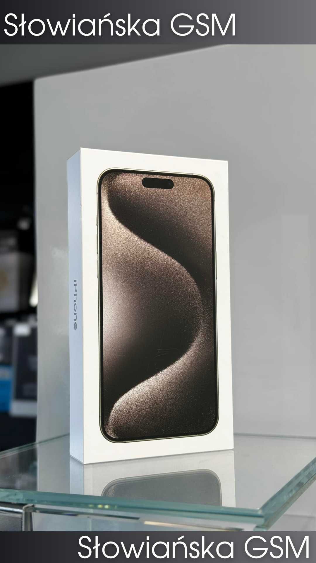 NOWY iPhone 15 Pro Max Natural Titanium 256GB GSM SŁOWIAŃSKA