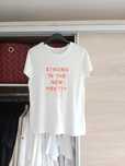 Biały t-shirt damski z napisem Reserved s