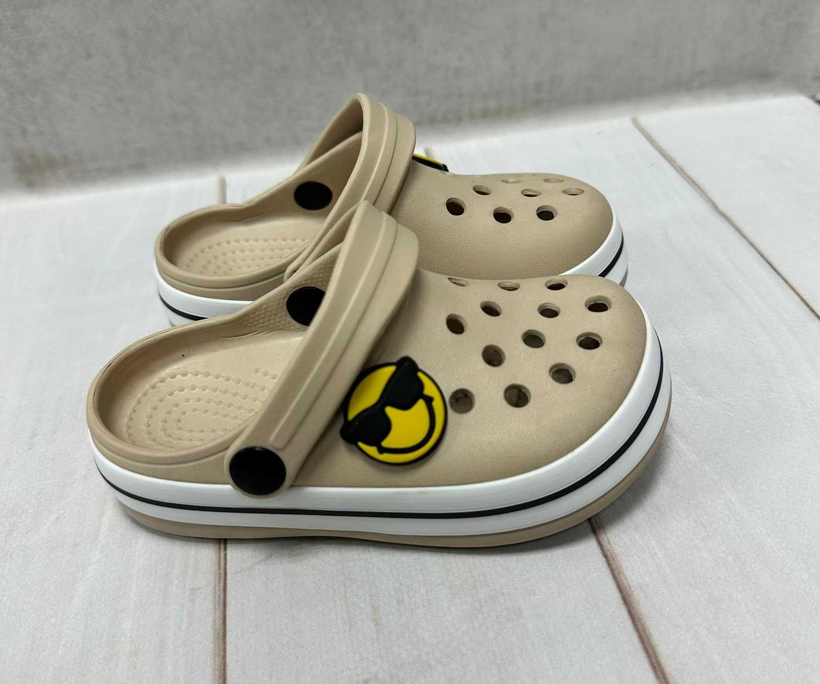 Дитячі сабо крокси crocs Luck line 24-35 чорні/пудра/беж/сині