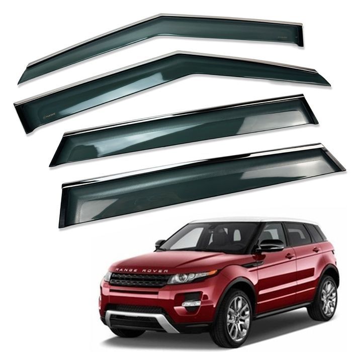 Land Rover Range Rover Evoque 2011+ ВІТРОВИКИ з хромом на скотчі