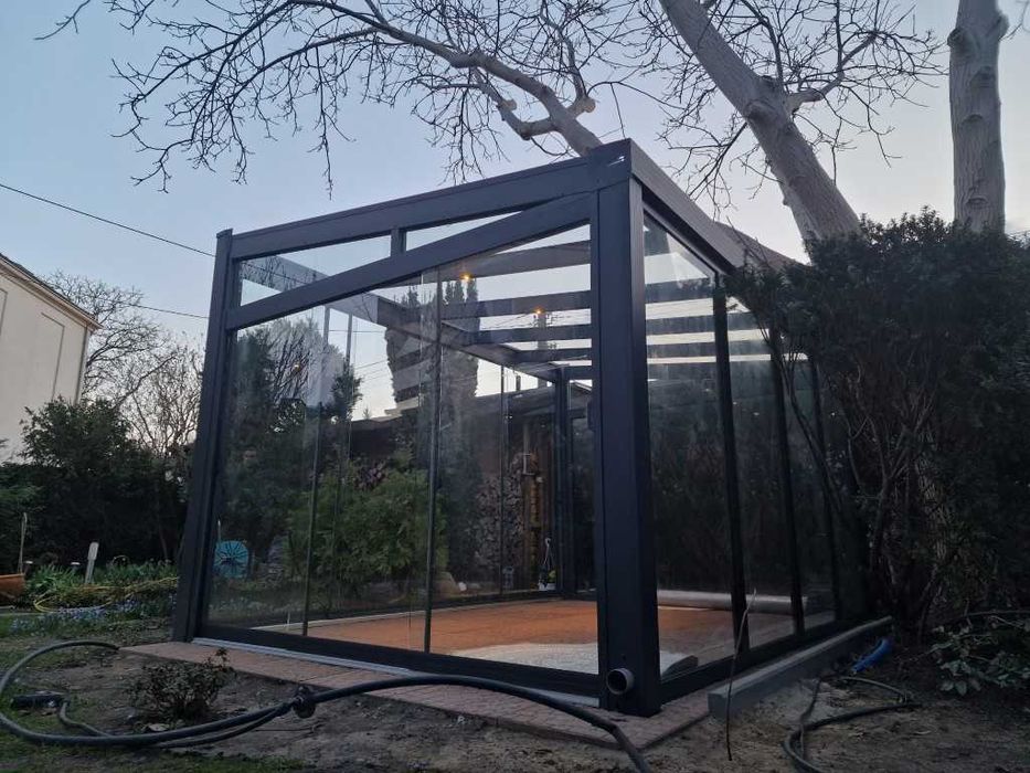 Zadaszenie Tarasu Aluminiowe wiata szkło Ogród zimowy Pergola
