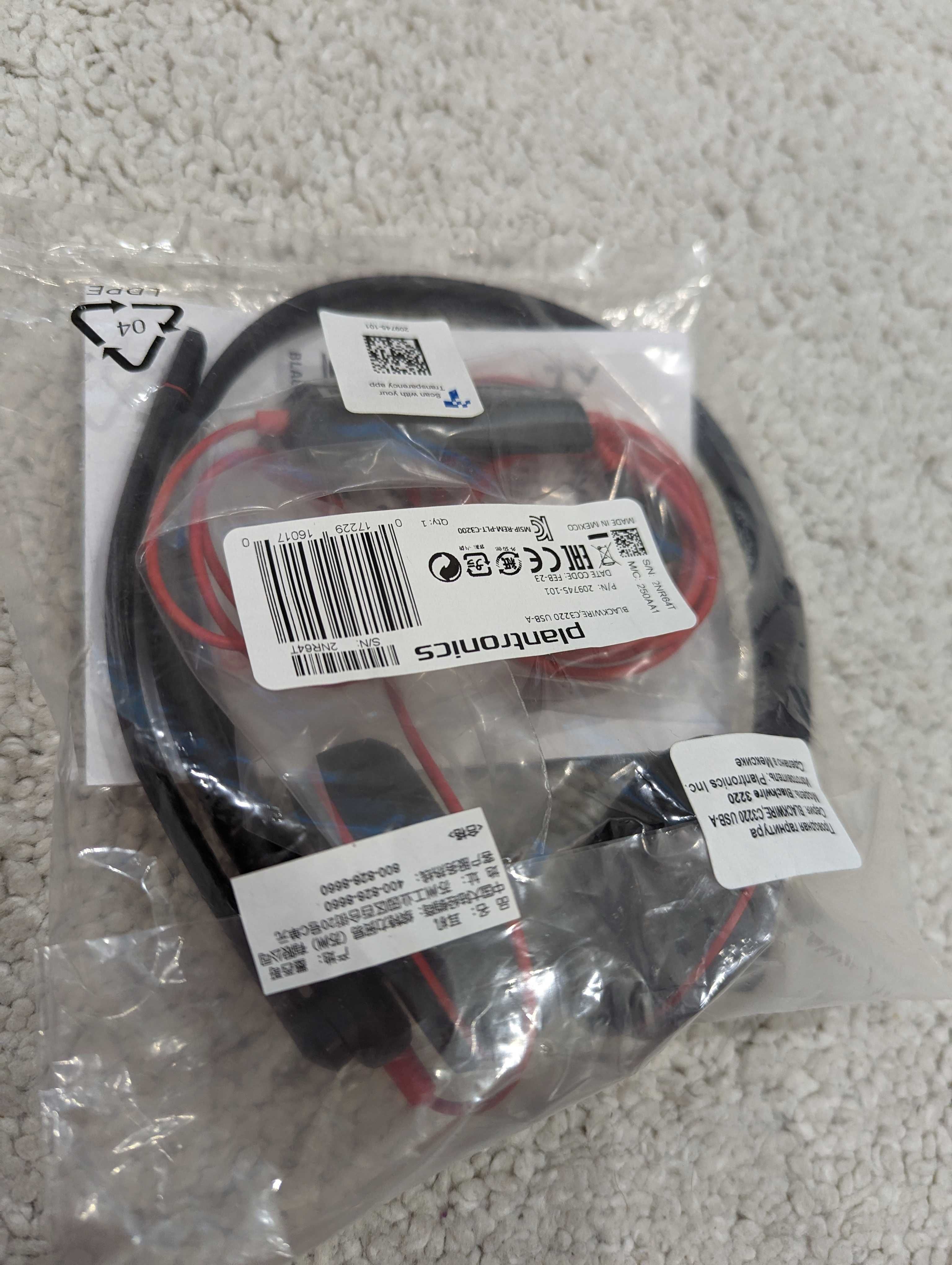 Навушники Plantronics Blackwire C3220 USB-A Наушники Гарнитура 209745