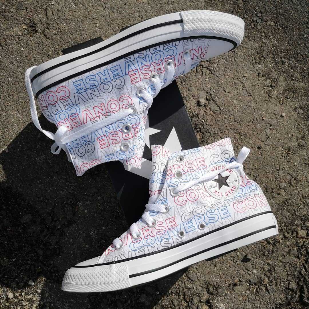 Converse Chuck Tailor All Star Wordmark Print Hi. Новые.