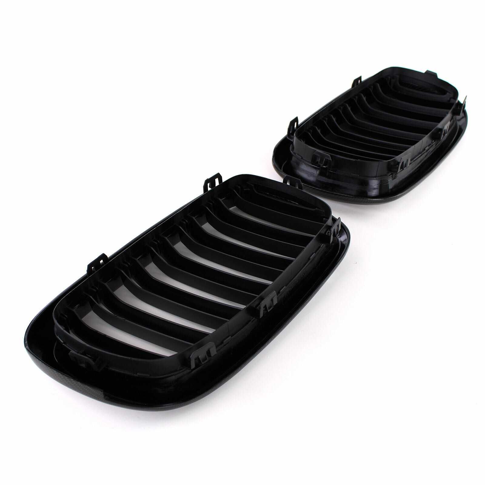 Grelha dupla lâmina Sport carbono preto para BMW X5 F15 X6 F16