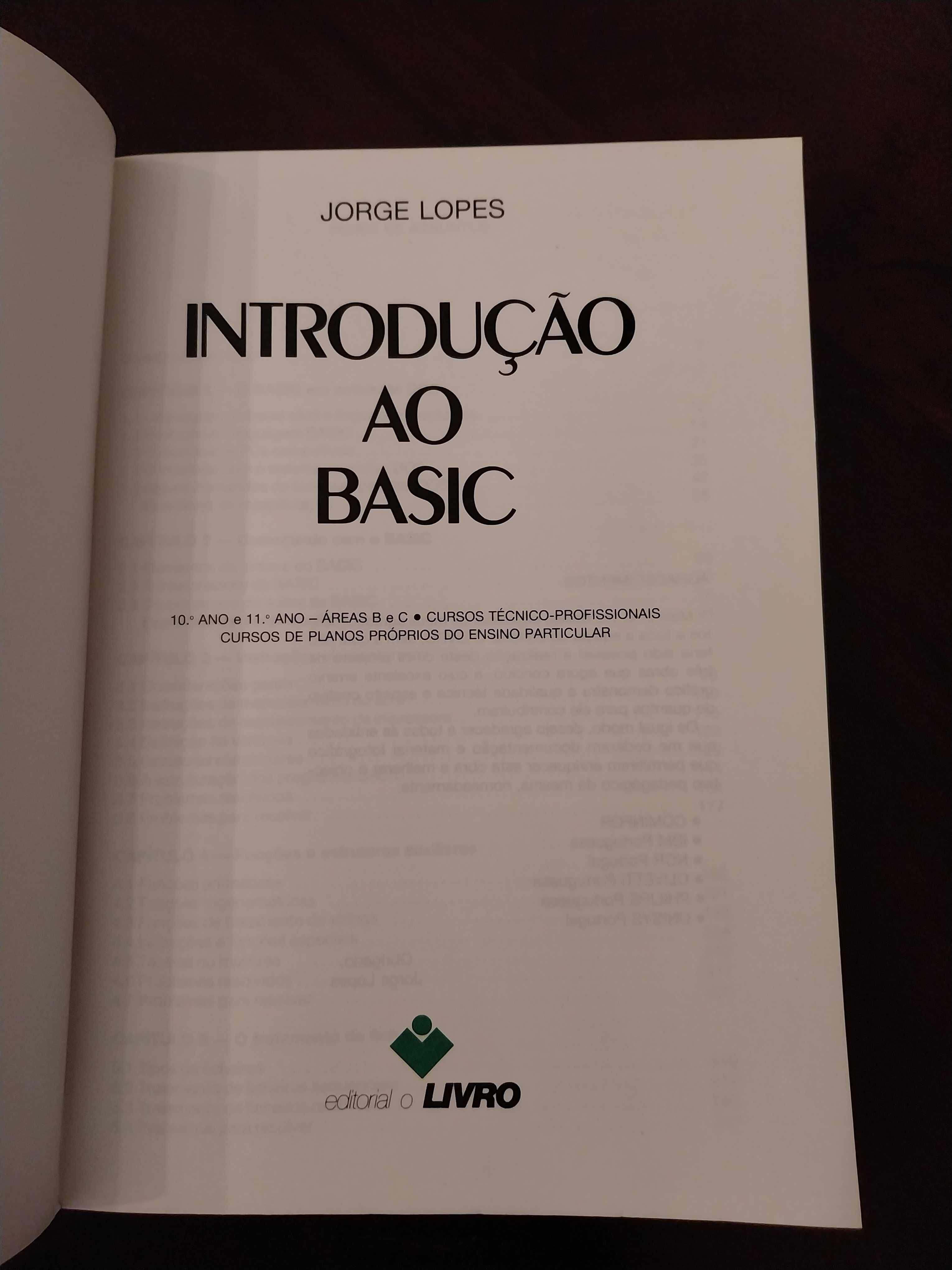 Introdução ao Basic, Jorge Lopes