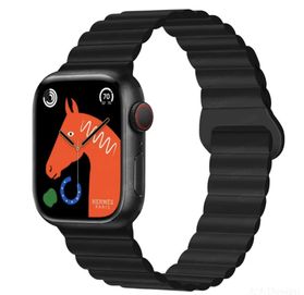 Czarny Pasek Magnetyczny Apple Watch 3/4/5/6/7/8/9/ SE/ULTRA