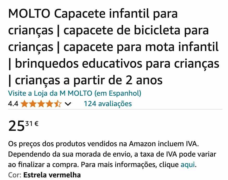 Capacete de bicicleta para criança