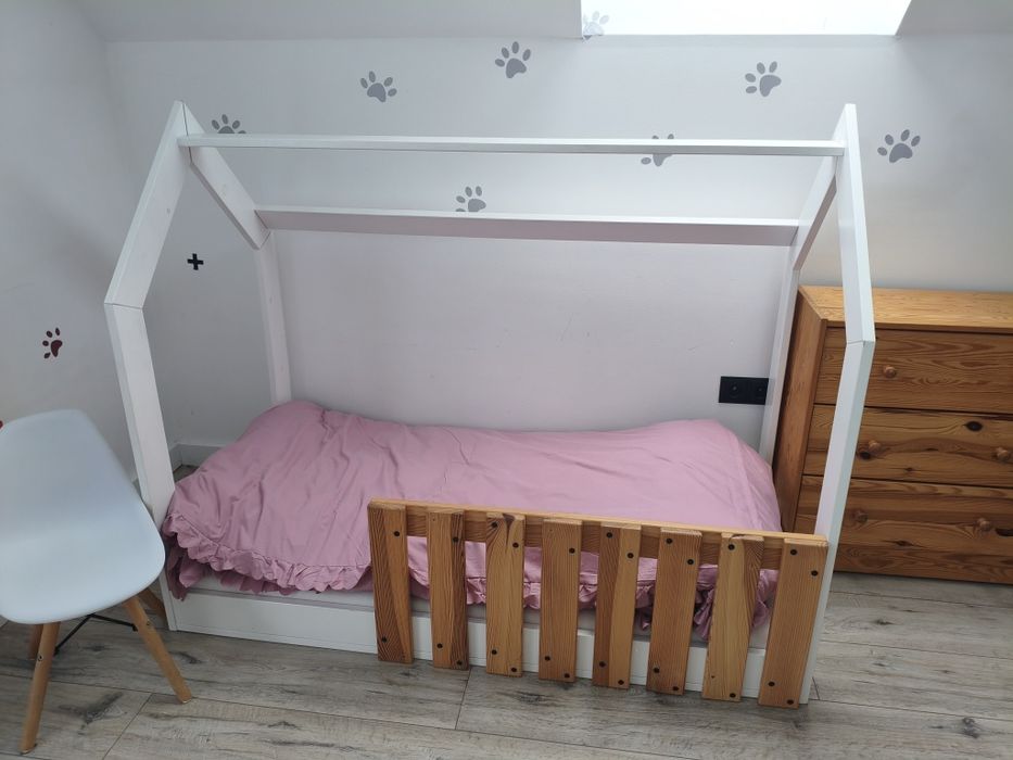 Łóżko dziecięce skandynawskie Boho domek