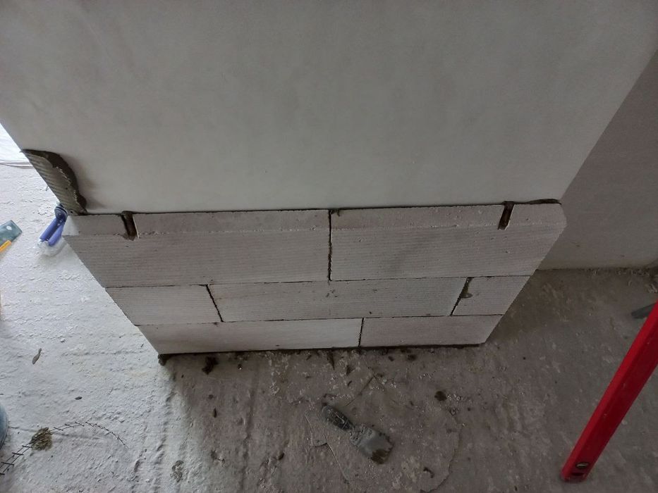 Кладка газоблоку, піноблоку, шлакоблоку