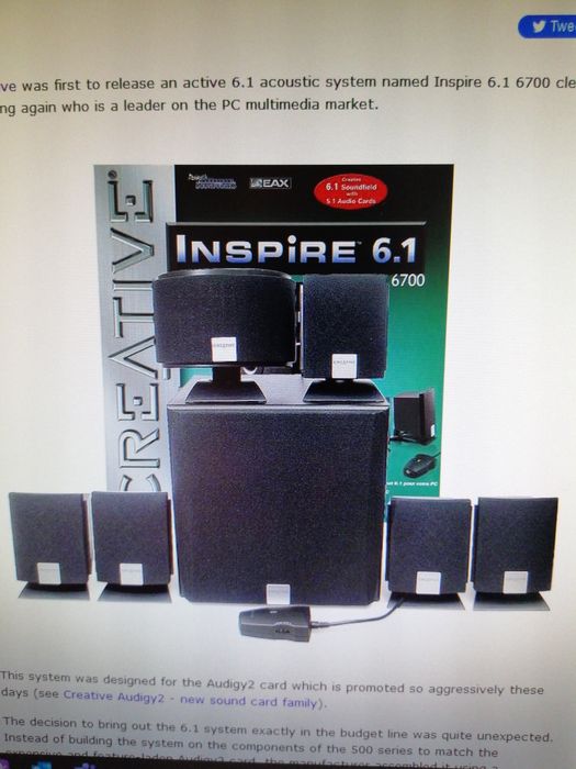 Colunas Creative Inspire 6.1 6700