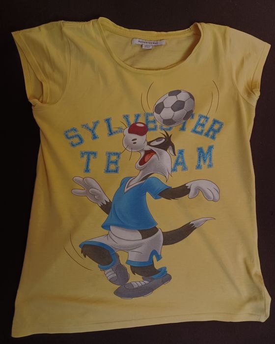 T-shirt dziecięcy żółty rozmiar 152