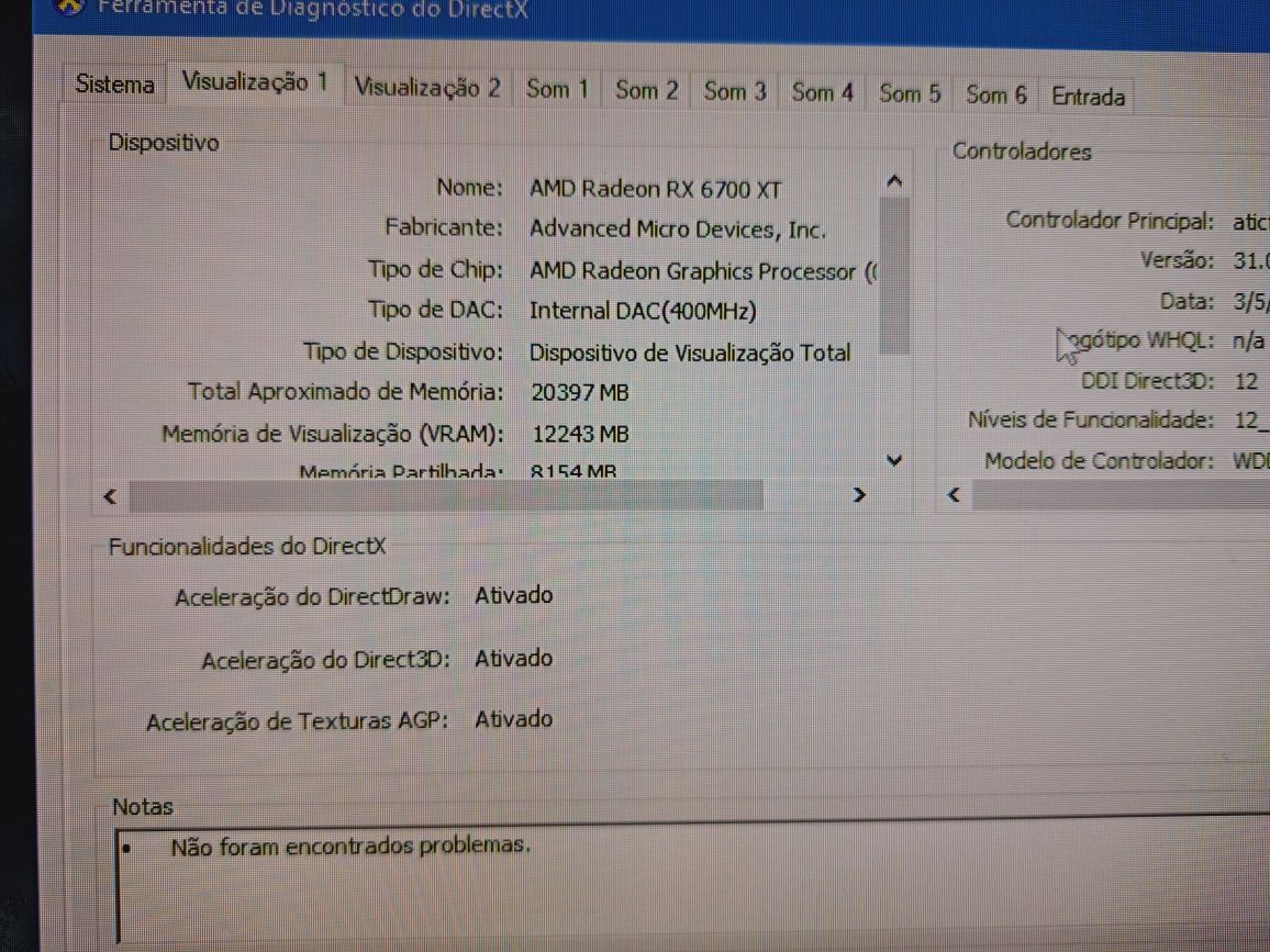 PC - AMD3700X - RADEON 6700XT 12GB - 16GB RAM