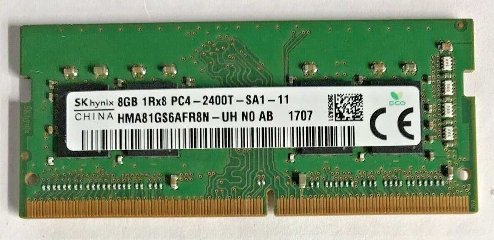 Pamięć RAM 1x 8GB Hynix SO-DIMM DDR4 2400MHz PC4-19200 | HMA81GS6AFR8N