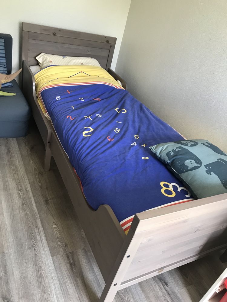 Cama Ikea SUNDVIK castanho acizentado