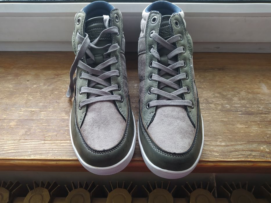 Buty Guess GM Joaquin Men 10 Size Brown Hightop Fashion Sneaker NOWE