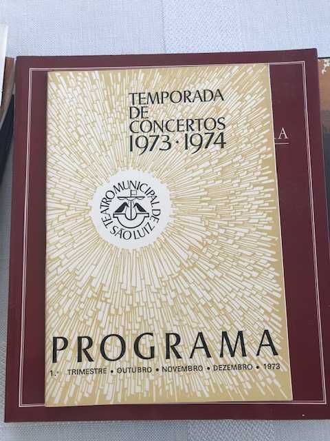 Teatro Municipal São Luiz - Temporada de Concertos - 1973/1974