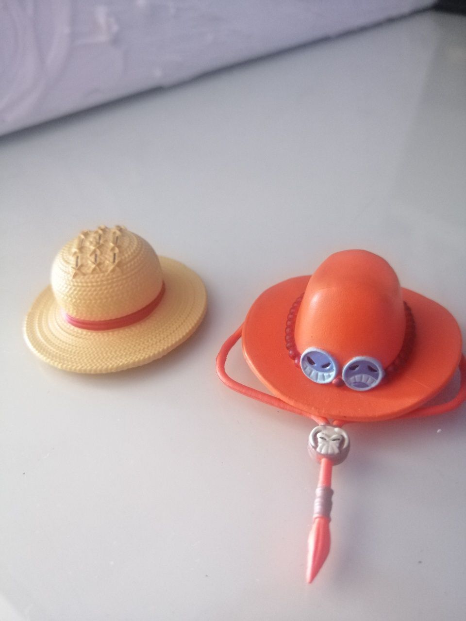 One Piece miniatura chapéu Luffy e Ace