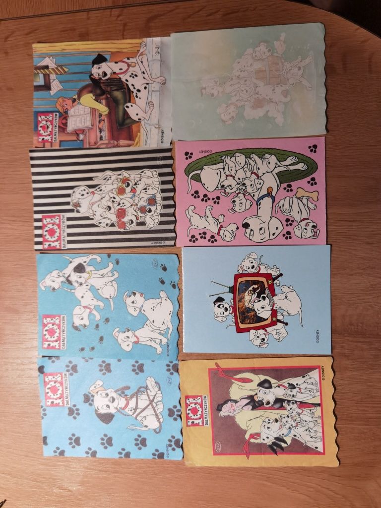 Karteczki z lat 90-tych seria 101 Dalmatyńczyków