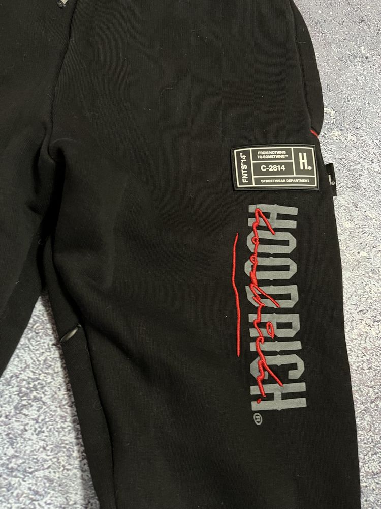 Черные спортивные штаны мужские Hoodrich (Оригинал)