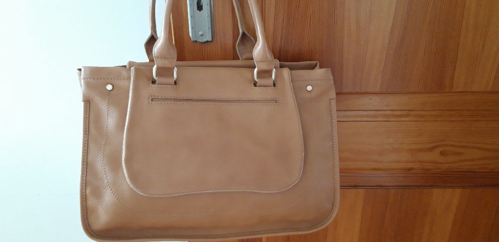 Longchamp Balzane tote camel torba skóra saddle bag siodło oryginał