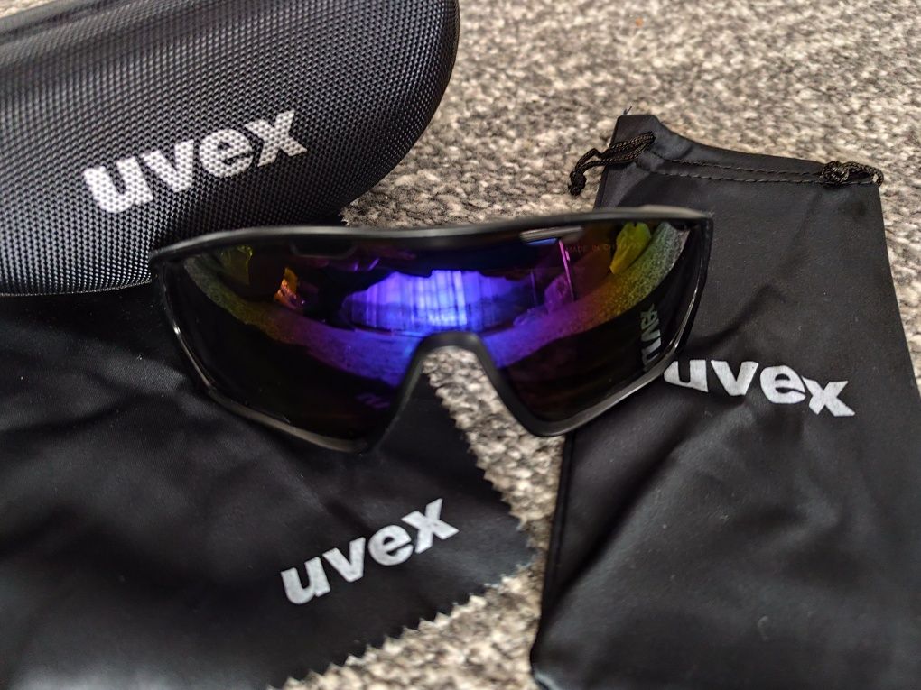 Okulary Sportowe Rowerowe/Do Biegania Przeciwsłoneczne Uvex UV400