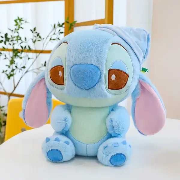 Мягкая игрушка Disney Стич 33 см сонный с колпаком