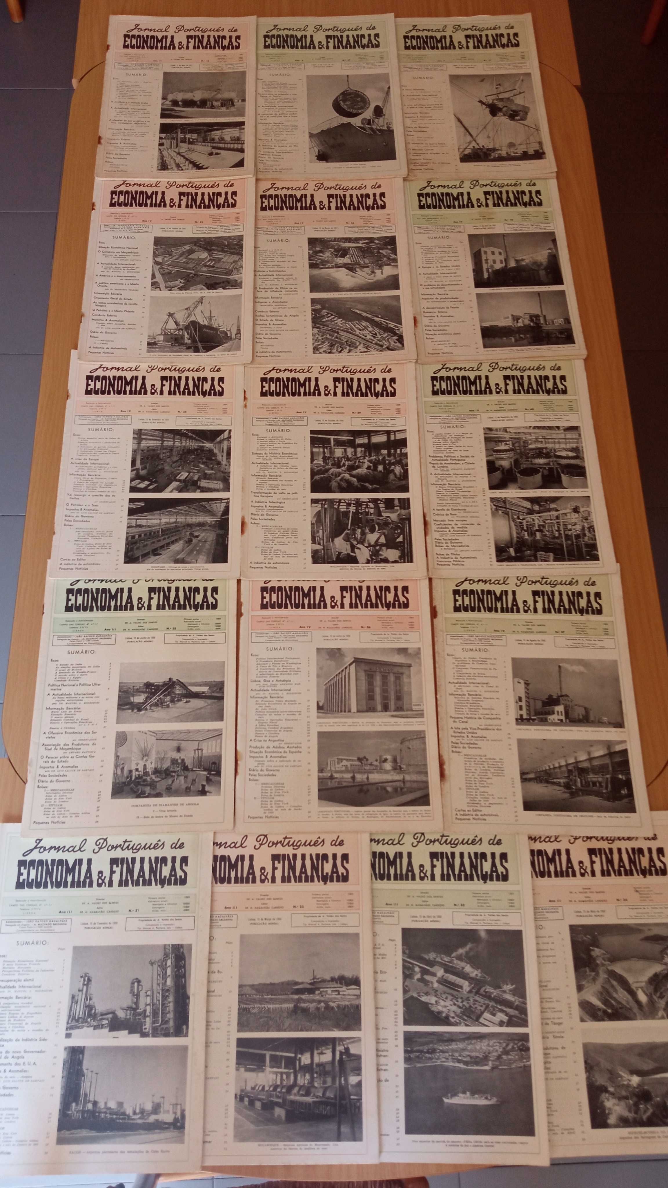16 nºs do “Jornal Português de Economia e Finanças”, anos 1956 e 1957