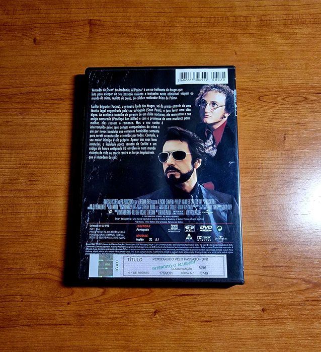 PERSEGUIDO PELO PASSADO (de Brian de Palma c/Al Pacino/Sean Penn)