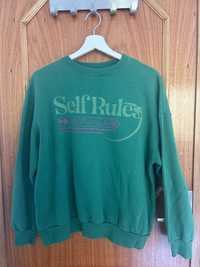 Sweatshirt verde da Pull&Bear